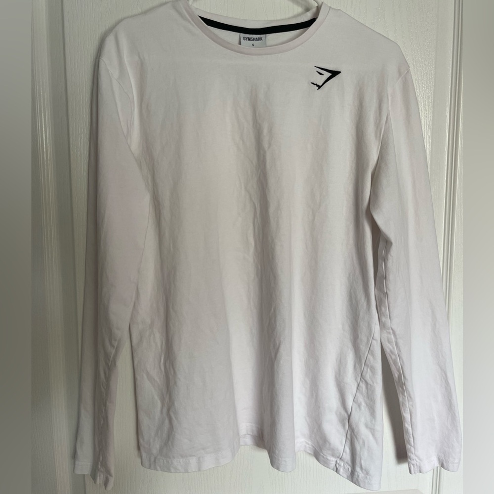 Gymshark White Long Sleeve Tee